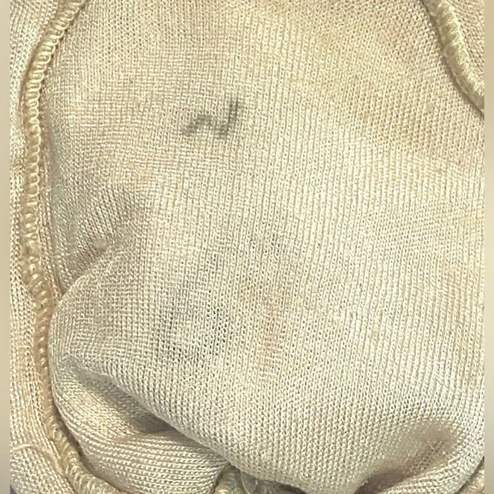 Rare 60s Vintage Christian Dior Leather Gloves Silk Lined Sz Small Ivory Cream